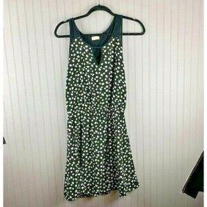 Pixley Size S Women Dress Scoop Neck Keyhole Front Sleeveless Elastic Waist